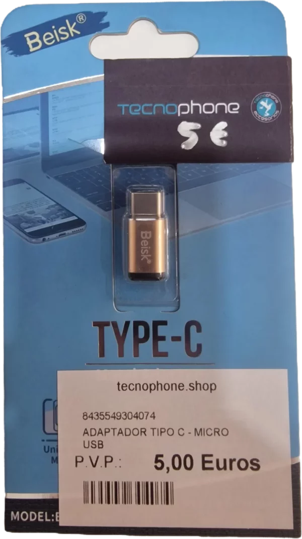 ADAPTADOR MICRO USB A TIPO C