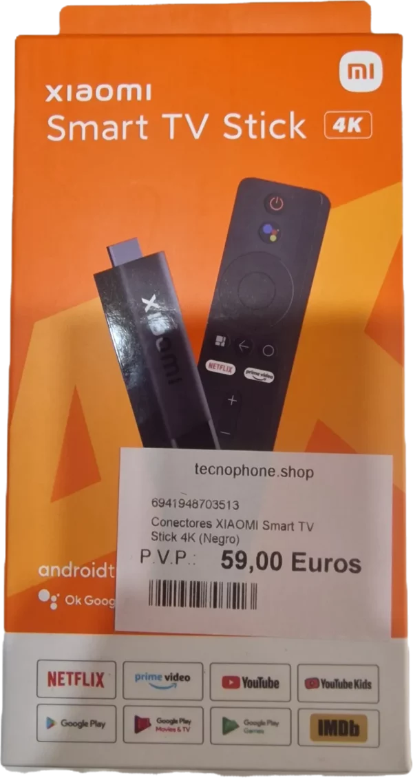 CONECTORES XIAOMI SMART TV STICK 4K (NEGRO)