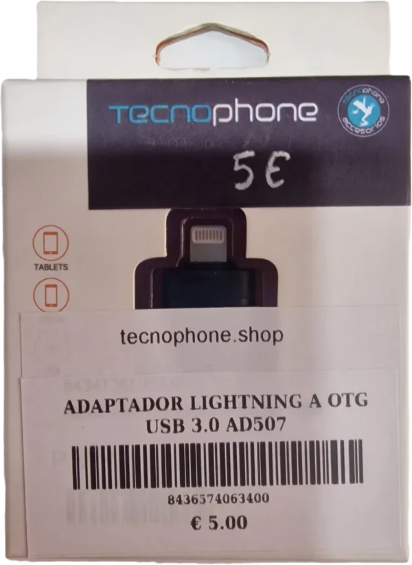 ADAPTADOR LIGHTNING A OTG USB 3.0 AD507