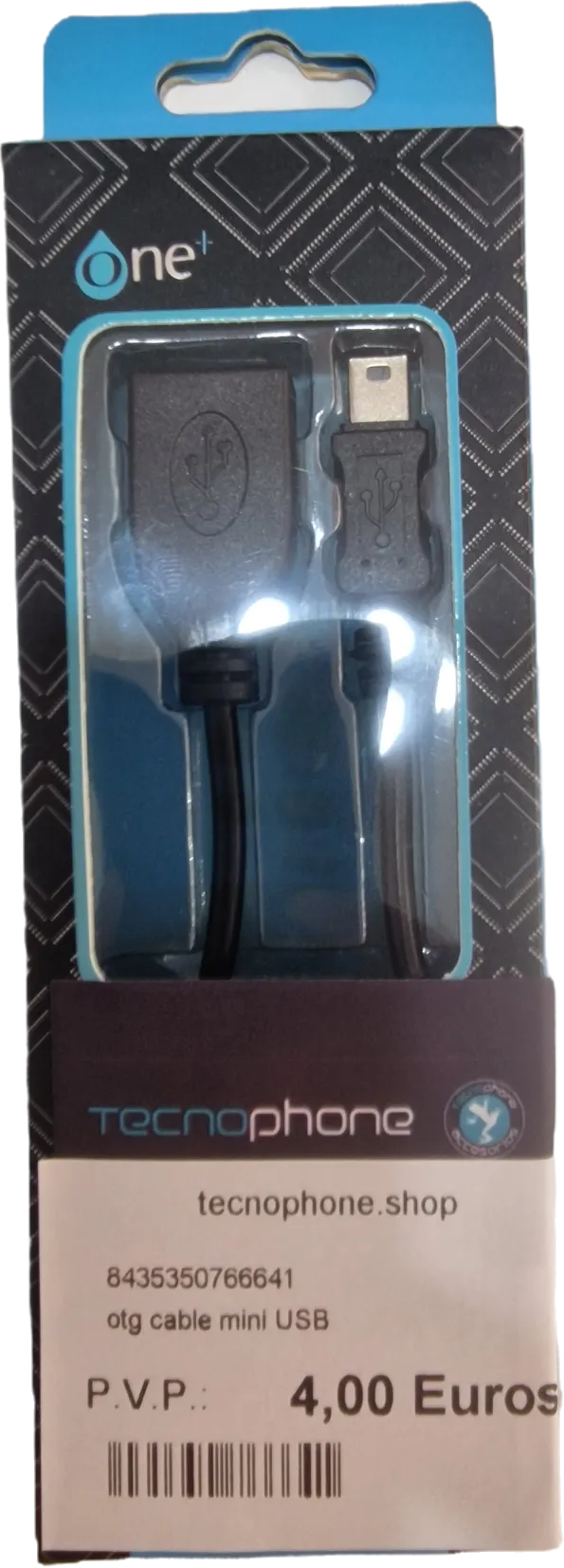 23102032 AS103-CABLE OTG MINI USB 0.2M NEGRO