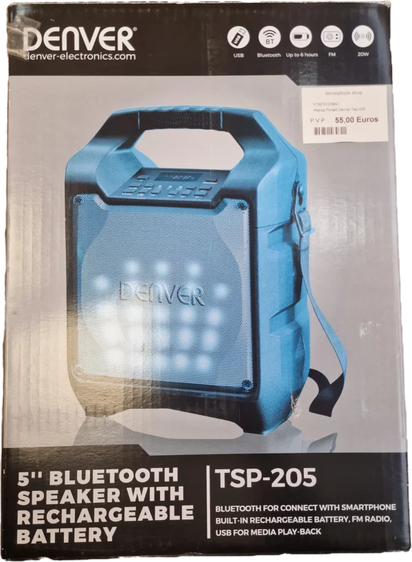 ALTAVOZ PORTATIL DENVER TSP-205