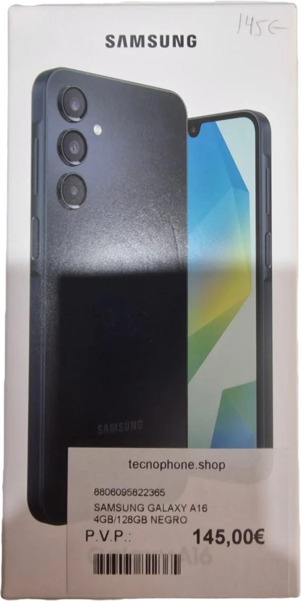 SAMSUNG GALAXY A16 4GB/128GB NEGRO