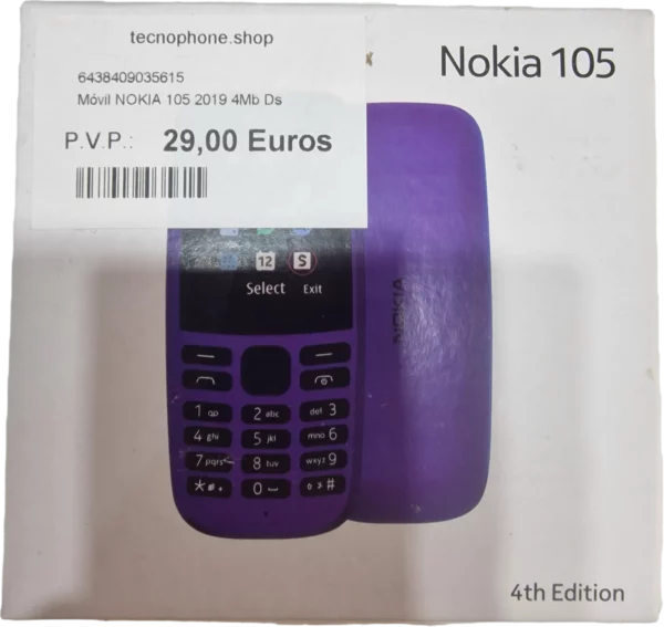 MÓVIL NOKIA 105 2019 4MB DS