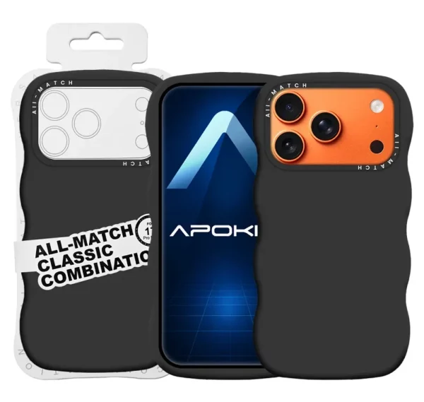 FUNDA ALL-MATCH SILICONA ULTRA SUAVE CON MAGSAFE IPHONE 17 PRO MAX NEGRA