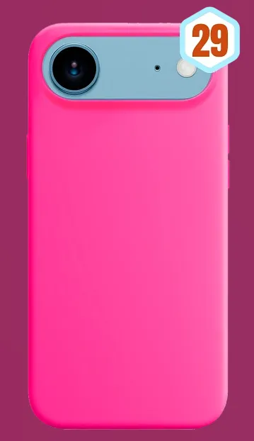 FUNDA SILICONA LIQUIDA EFECTO PIEL IPHONE 17 AIR ROSA