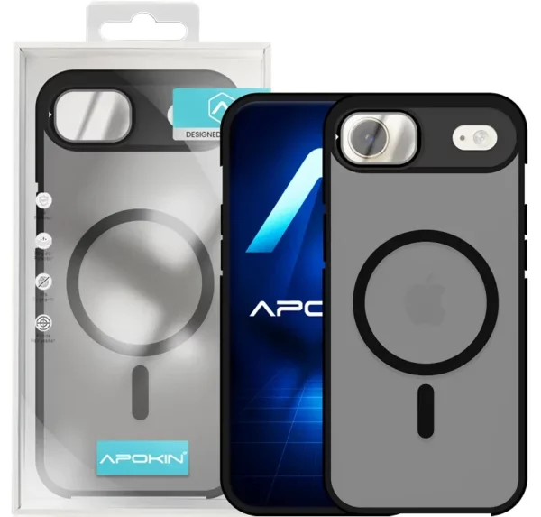 FUNDA MAGSAFE SMOKED IPHONE 17 AIR NEGRO