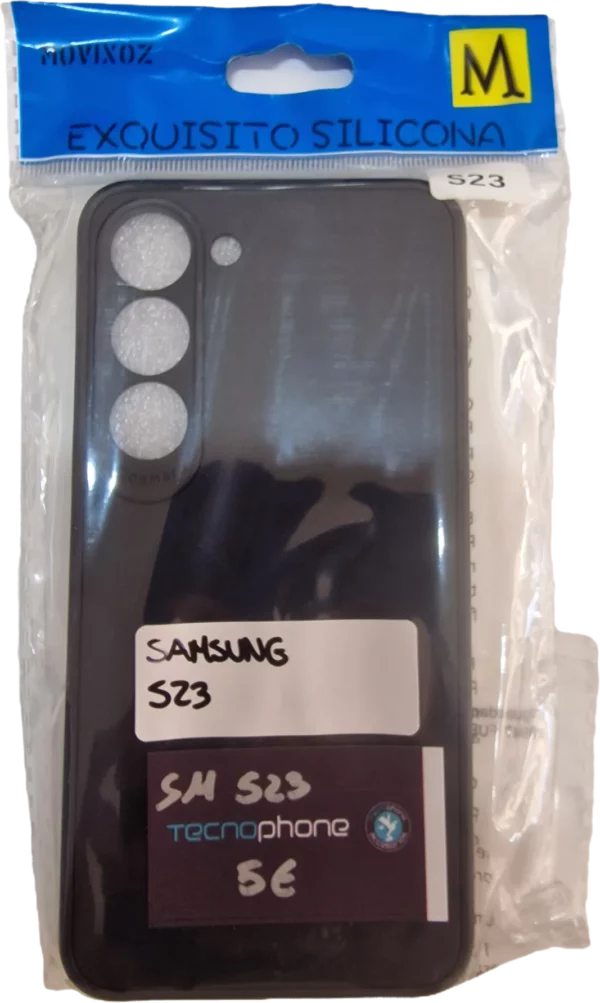 FUNDA SILICONA SAMSUNG S23 NEGRA