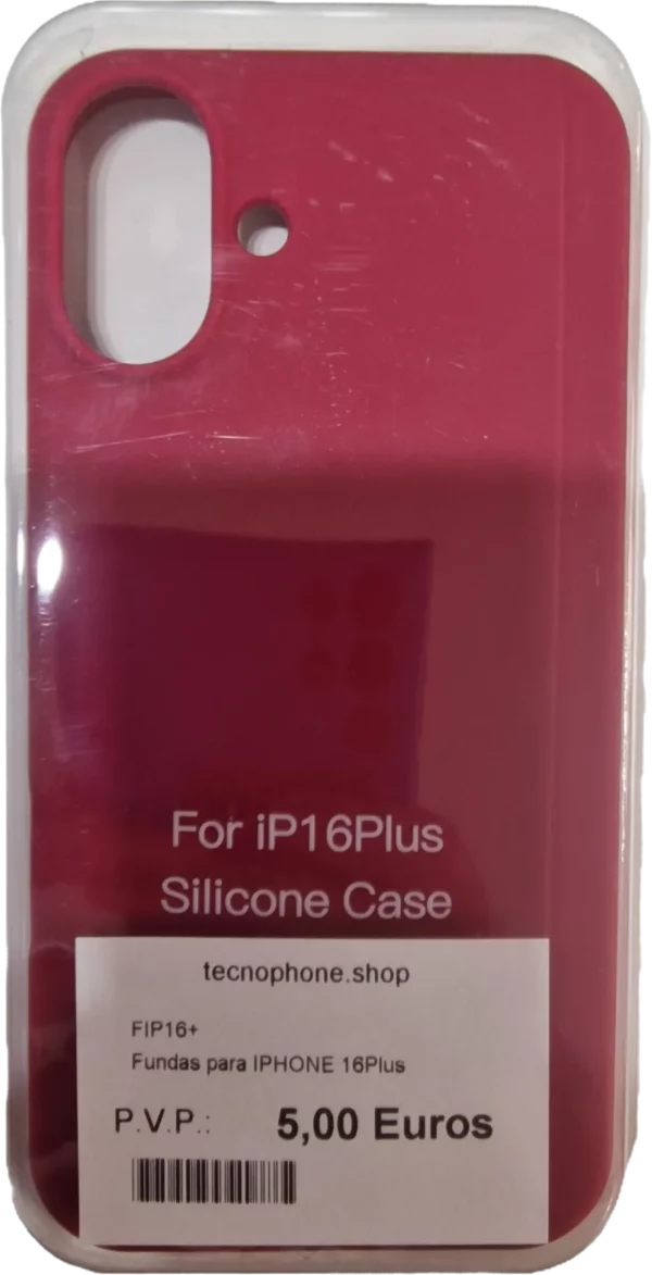 FUNDA SILICONA IPHONE 16 PLUS